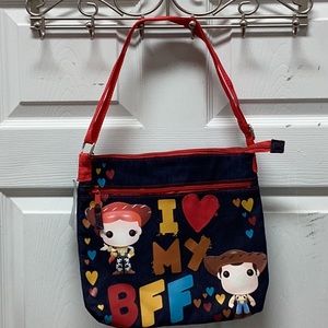 Disney Store Toy Story Denim Crossbody Bag Woody Jessie NEW with Tag 3 Available